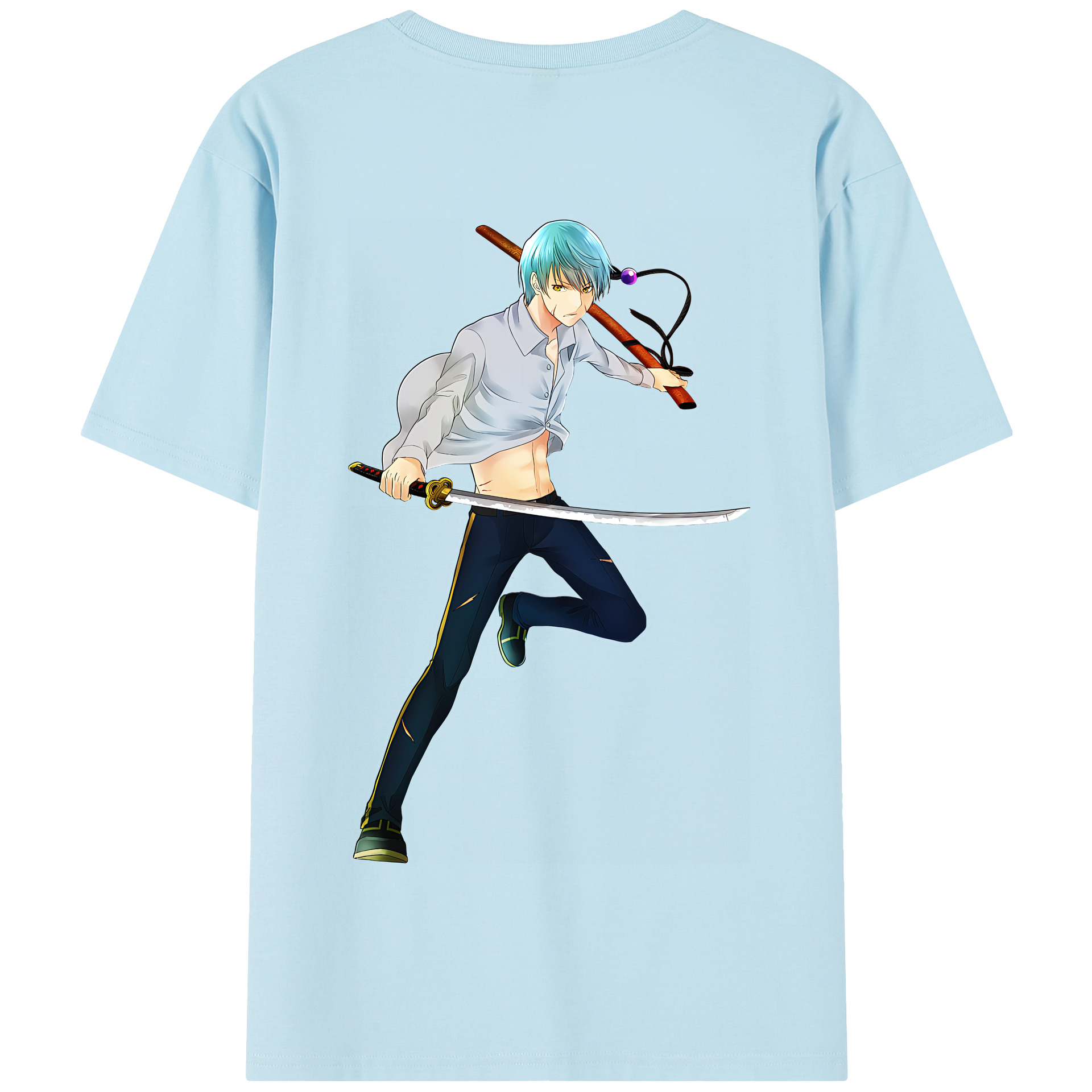 （画像用） 刀剣乱舞 Touken Ranbu 綿100％半袖Tシャツ（背面プリント）